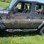 Tubular Side Steps Steel Round Hole for Jeep Wrangler JL 4 Doors