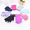 Multi-color Soft Unisex Acrylic 3 Finger Smart Touchscreen Gloves