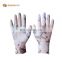 Sunnyhope 13G colorful PU coated gloves gardening glove cheap safety work touch gloves