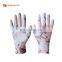 Sunnyhope 13G colorful PU coated gloves gardening glove cheap safety work gloves