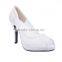 Fashion Sexy Beautiful Design White Mesh Upper Lady Peep Toe High Heel Shoes