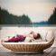 Courtyard Balcony Wicker Outdoor Sectional Rope Patio Sofa Chair Sets Waterproof Daybed Sun Swing Bed