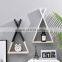 fashion rustic style wooden decorative shelf home decoration wall mounted display wood shelves