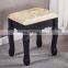 Vanity White golden black 4 drawers dressing table with mirror