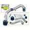 AOSU Blue Air Intake System + Air Filter  For 01-05 Honda Civic 1.7L L4 MT