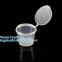 Custom printed clear transparent disposable PET plastic source cup bowl,0.75oz Disposable clear plastic PP Sauce Cup pac