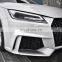 Front Bumper With grill For Audi TT High quality Car accessories Auto Body Kit for tuning parts PP Material 2015 2016 2017 2018