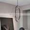 Interior Ceiling Light Hotel Pendant Lamp Modern Gold Acrylic Chandelier LED Lamp