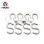 Custom Stainless Steel Metal S Hanger J Hook S Shape Metal Hook Hardware