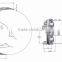Forklift paper roll clamp attachment