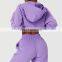 Fall Custom Long Sleeve Casual Warm Fleece Sweatshirt Hoodies Loose Pockets Pullover Tops