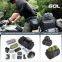 Expandable motorcycle tail bag 60L,Waterresistant All Weather/Trunk/Rack Bag with Sissy Bar Straps-Black,?Motorcycle Travel Bag