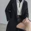 Double-sided cashmere coat for women in long style, 2025new model, high-end feeling, over-knee loose woolen tweed coat for women