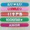 2015 Fashion Eco-friendly Cheap Custom Silicone Slap bracelet