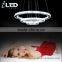 2015 New Design Romantic Modern Fashion Chandelier Metal Ring Hotel and home decoration Round LED Light K9 Chandelier Metal Ring