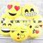 free sample Cojin emoji/stuffed yellow emoji cojin/soft emoji pillow wholesale