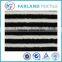 Sherpa Fur Fabrics black stripe print fabric for clothing fabric
