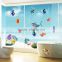 Underwater World 3d Wall Stickers Sea Fish star Cartoon bathroom nursery home decor Pvc wall decals mural 617