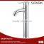 Chrome bathroom single handle water basin faucet mixer of water flow meter ST-102