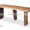 New Model Mordern Designs Three Legs Wooden Dining Table I Shaped For Wholesale Or For Home