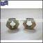 hex thin nuts steel M10X1,yellow zinc plate