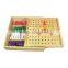 continued hot selling wooden toys beads OEM eight colors educational kids toys beads