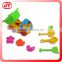 2015 China Shantou toys beach toy plastic toys sand toy beach car and 7 pcs small toys with OEM