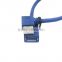 Blue L shape USB 3.0 A femal to USB 3.0 B male cable angel USB3.0 calbe