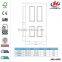 JHK- 004P Indian Design Temporary Wooden Wall Partitions Internal Wooden Door