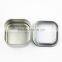 Eco-friendly plain empty square candle tin box with a window on lid                        
                                                Quality Choice