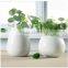 2016 hot sale contemporary ceramic white ball chaozhou decor vase with flowers