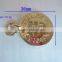 Wholesale Golden Color Metal Round Letter Pendants For Jewelry Making