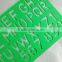 2015 Wholesale New OEM High Quality korean stationery Plastic Letter Stencil Ruler school stationery