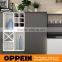 2016 New Modern White and Gray Matte Lacquer kitchen cabinet designs