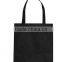 tote shopping bag/recycled black pp blank shopping tote bag