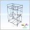 3 tiers foldable white 5 gallon portable 6 bottles metal water bottle rack