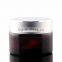 Best selling 50g amber glass jar with alumininum cap