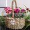 Handmade Wicker Basket Home Decoration Flower Basket With Hanging