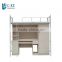 Bunk bed with desk and wardrobe School students metal bed for school