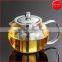 1200ml Hot Selling Borosilicate Glass Tea Pot With Stainless Steel Infuser Tea Pitcher Teapot