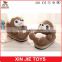 purchasing brown indoor slippers ICTI plush slippers factory hot selling ladies winter indoor plush slippers