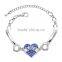NIECE Letter Jewelry Mom Sister Daughter Bracelet NIECE Heart Shape Beads Crystal Rhinestone For Women Gifts