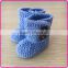 Infant toddler crochet booties hand knitted shoes for baby boys