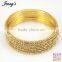 Wholesale European gold plated alloy rhinestone bracelet bangle JAB007