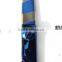 Titanium Blue Color Barber Scissor & Thinning Scissor Set 6.5" With Leather Case Packaging