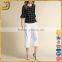 SS16 Newest designs casual ladies' white high waist plain culotte
