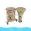 Beer bottle style used baked graphic easy-to-carry beverage cooler with wheel