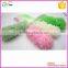 Big size Plastic long hand PE mesh sponge back bath body brush