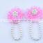 DIY Infant Newborn Barefoot Ring Sandals Shoes Chiffon Rose Flower Pearl Feet Toes