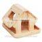 Trade assurance High quality outdoor decoration customized pine wooden bird house nest